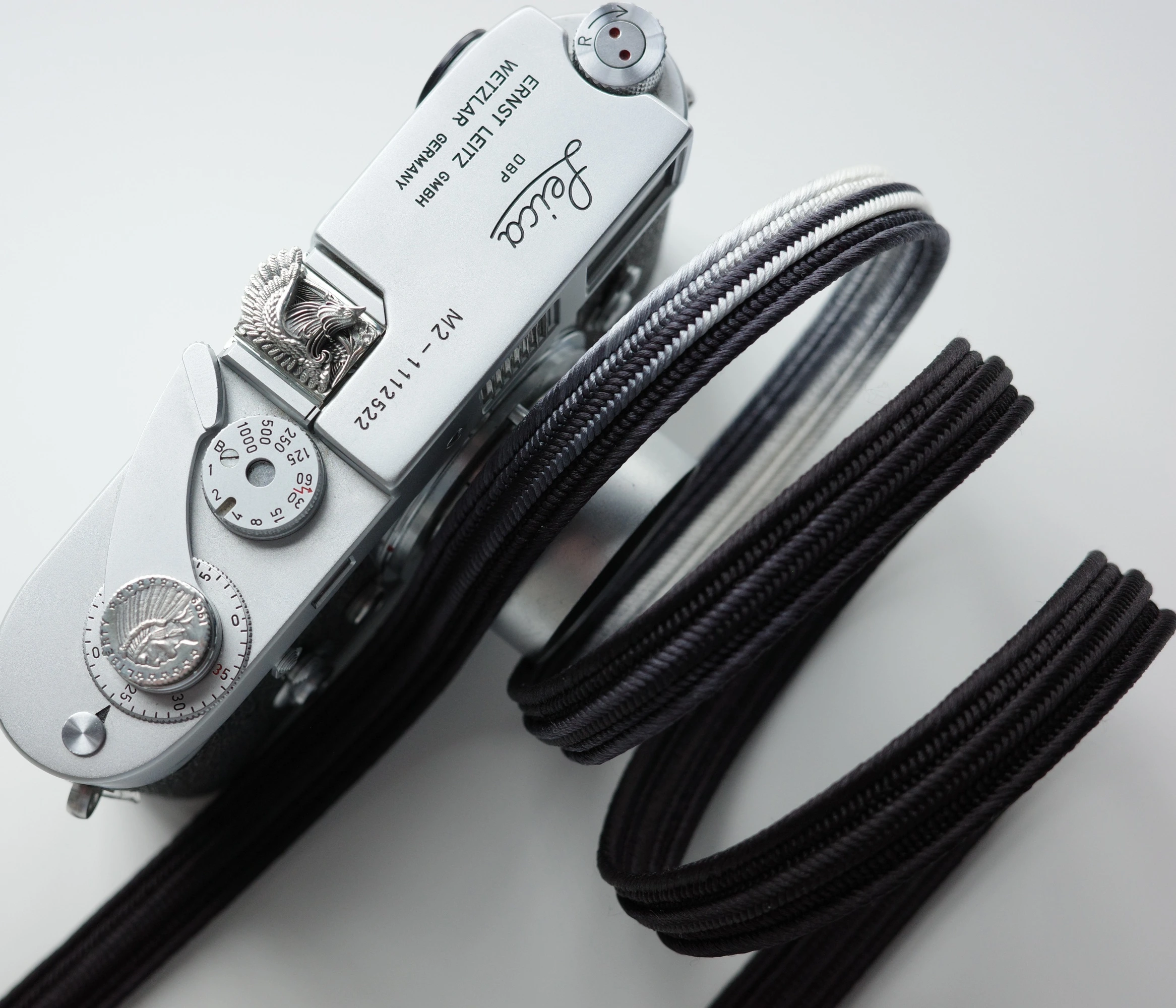 premium camera neck strap Neck straps-MT.Fuji Black