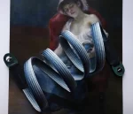 Bamboo Royal Blue is a handmade camera neck strap made with Japanese kumihimo silk and genuine leather. Comfortable, durable, and ideal for premium cameras.